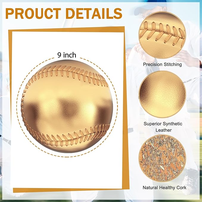 Baseballs, Practice Baseballs, Baseball for Youth Teenager/Adults Players Training Ball, Safe Throwing for Indoor/Outdoor, Batting Practice