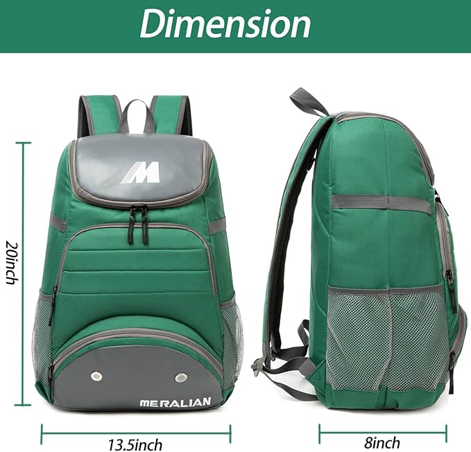 Baseball Bag - Lightweight Softball & T-Ball Backpack with Shoe Compartment for Equipment & Gear