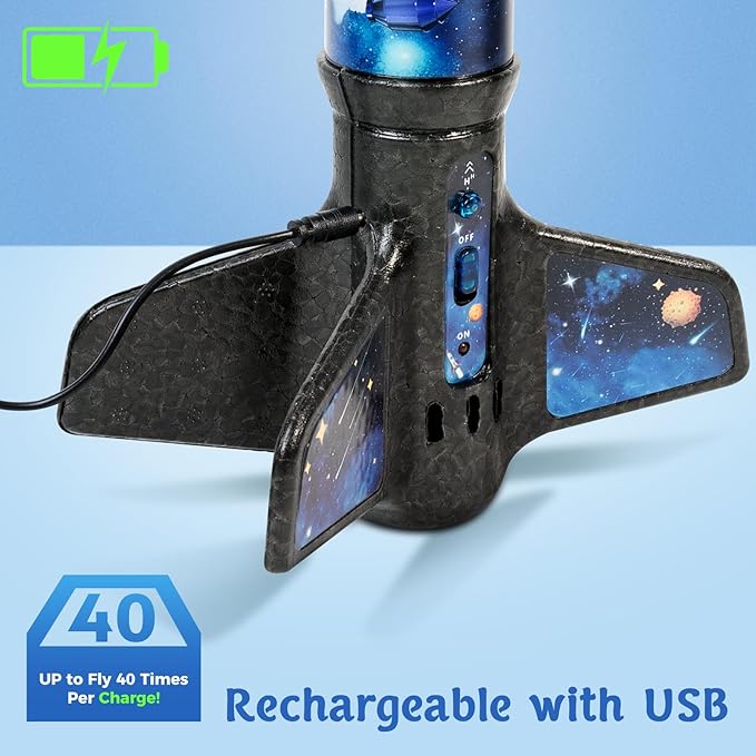 Rocket Launcher for Kids -200 Feet of Flight Altitude, Auto Electric Rocket Toys - Image 6