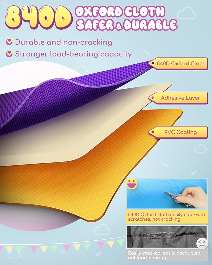 AirMyFun Pink Indoor/Outdoor Inflatable Bounce House - Image 7