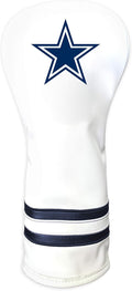 Team Golf NFL Pittsburgh Steelers White Vintage Fairway Head Cover White Vintage Fairway Golf Club Headcover, Form Fitting Design, Retro Design
