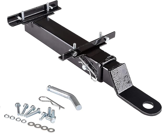 10L0L Deluxe Golf Cart Trailer Hitch Kit, Fit for Backseat Footrest with 2" Receiver High-Strength Universal Fit, Seamless Compatibl Club Car, EZGO, Yamaha, Ideal for Golf Cart Trailers