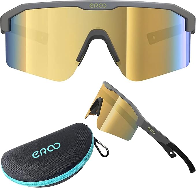 Eazyrun Kids Polarized Sports Sunglasses for Age 8-12 Youth Baseball Softball Cycling Glasses UV Protection for Boy Girl