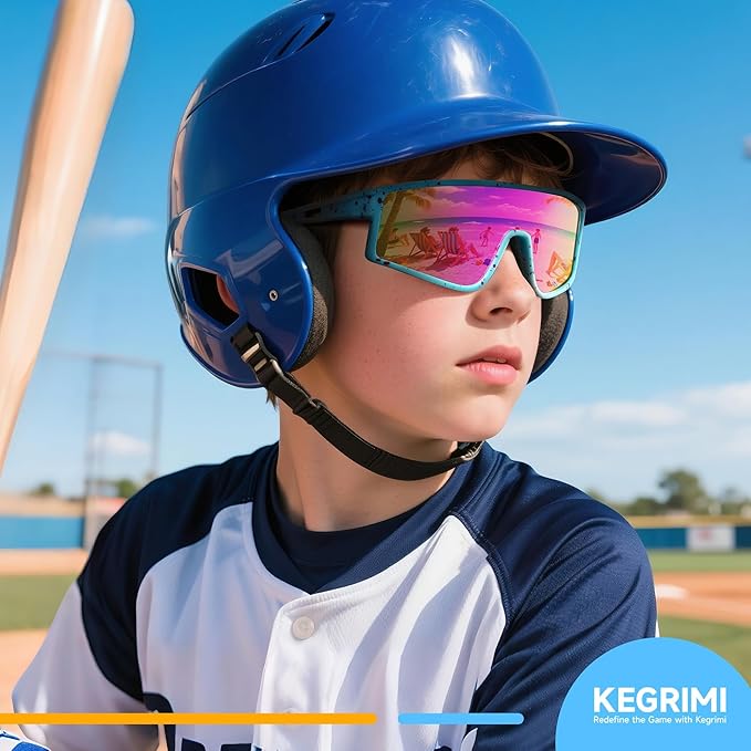3 Pack Kids Sunglasses Youth Baseball Polarized Sun Glasses Sports Cycling Running for Boys Girls UV Protection