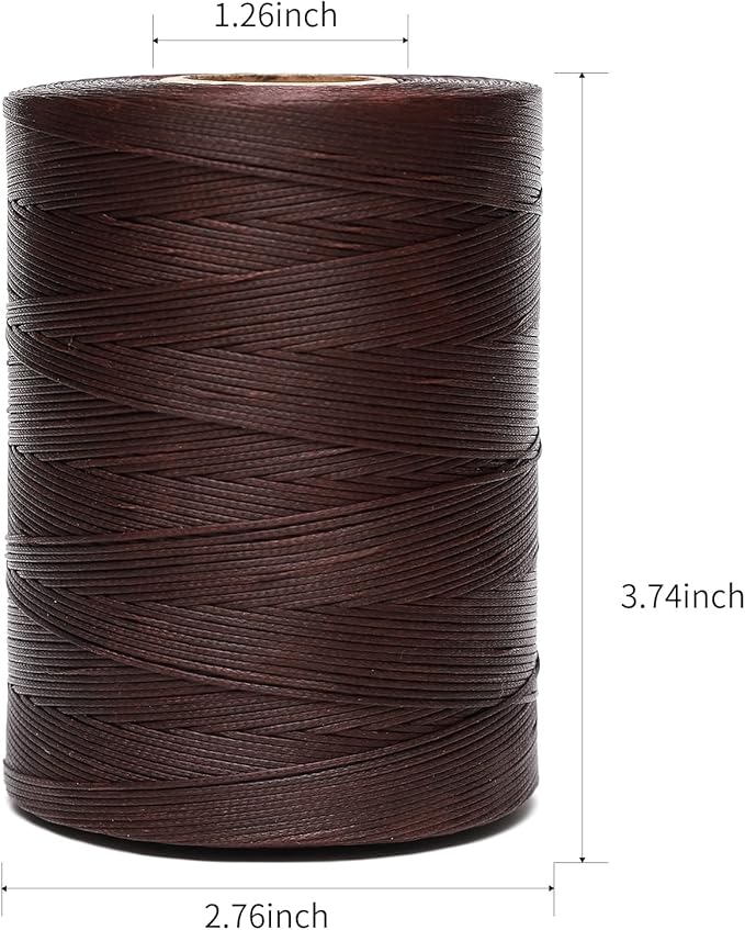 Waxed Thread, 852Yards 150D 0.8mm Flat Polyester Wax Thread - Image 2