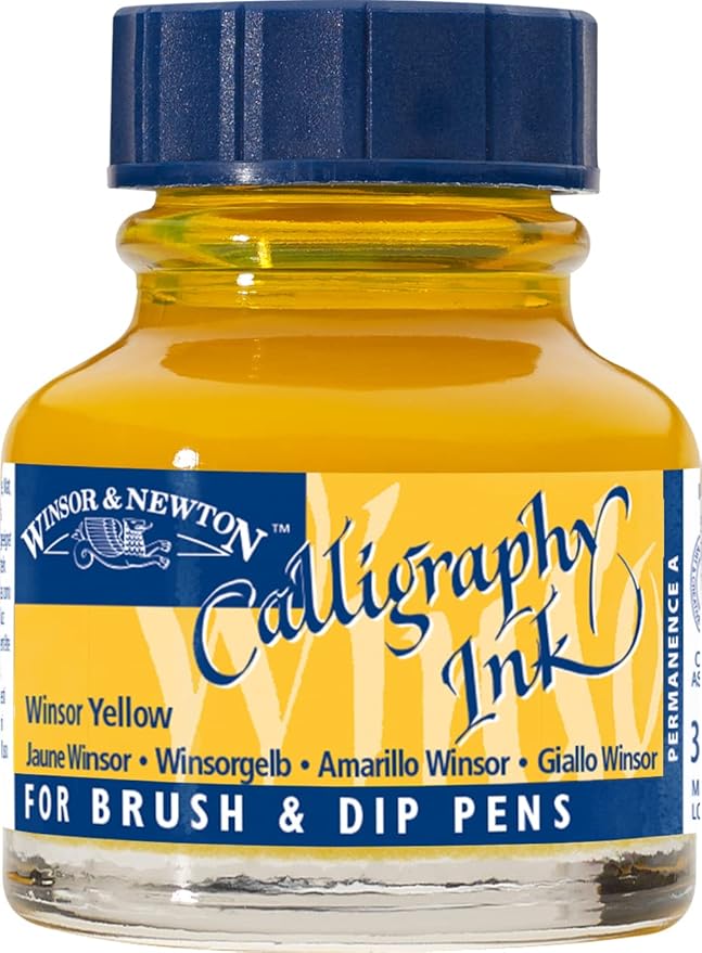 Winsor & Newton Calligraphy Ink, 30ml Bottle, Winsor Yellow by WinsorNewton