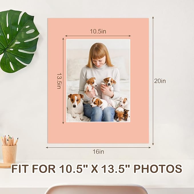 15 Pack 20x16 Picture Mats, Mixed Colors Frame Mattes - Image 2