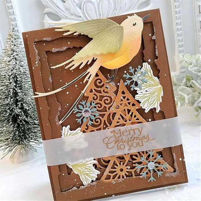 Mvchifay Cutting Dies for Card Making Metal Die-Cuts Scrapbooking Tool Hollow - Image 5