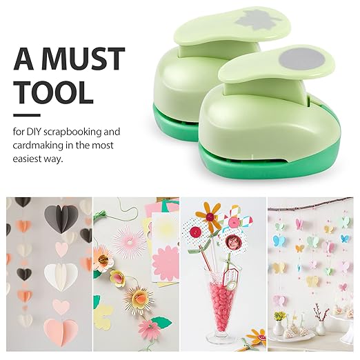 UCEC Paper Punches for Crafting, 1 Inch Craft Puncher, Maple Leaf, Flower Punch - Image 6