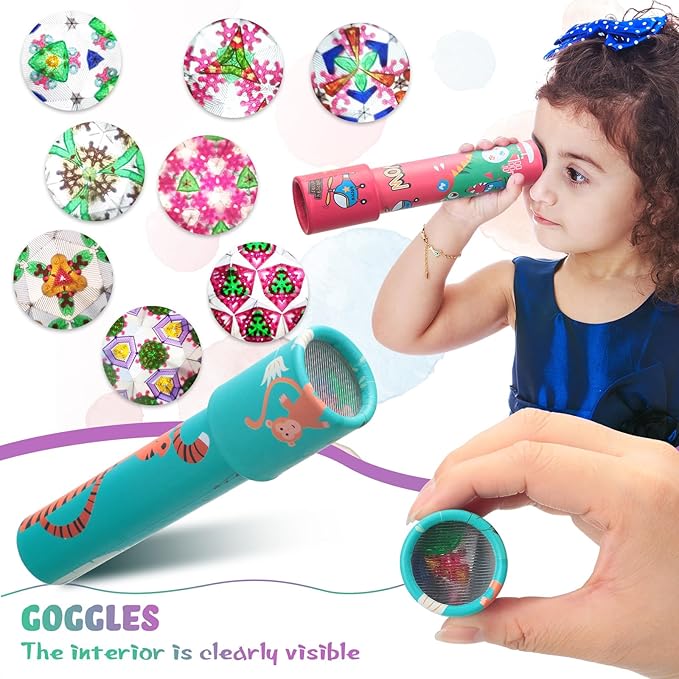 Yunsailing 30 Pcs Classic Kaleidoscopes Party Favors Vintage Mini Kaleidoscope - Image 3
