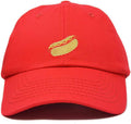 DALIX Hot Dog Hat Embroidered Mens Womens Baseball Cap