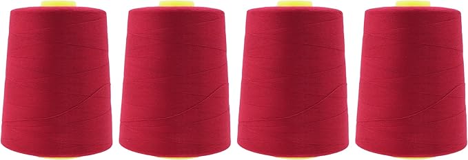 Mandala Crafts 4 Pack of Serger Threads Cones Spools by MandalaCrafts