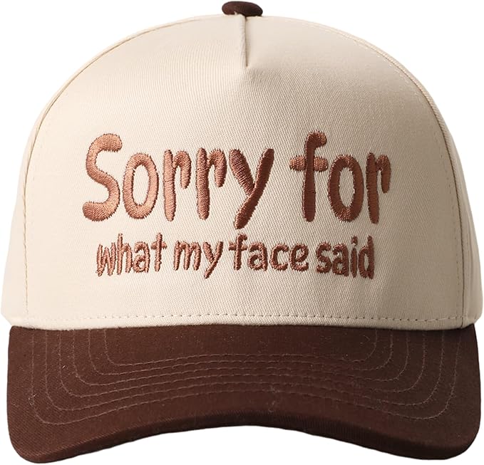 MIRMARU Two-Tone Vintage Canvas Trucker Hats for Men & Women, Adjustable Size Baseball Caps with Trendy Embroidered Design