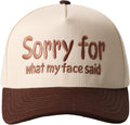 MIRMARU Two-Tone Vintage Canvas Trucker Hats for Men & Women, Adjustable Size Baseball Caps with Trendy Embroidered Design