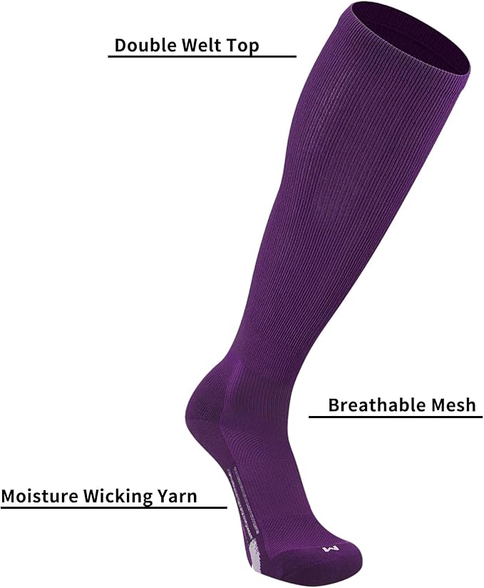 Youth Elite Baseball/Softball Socks & Belt Combo (3 Pairs of Socks with 1 Belt)