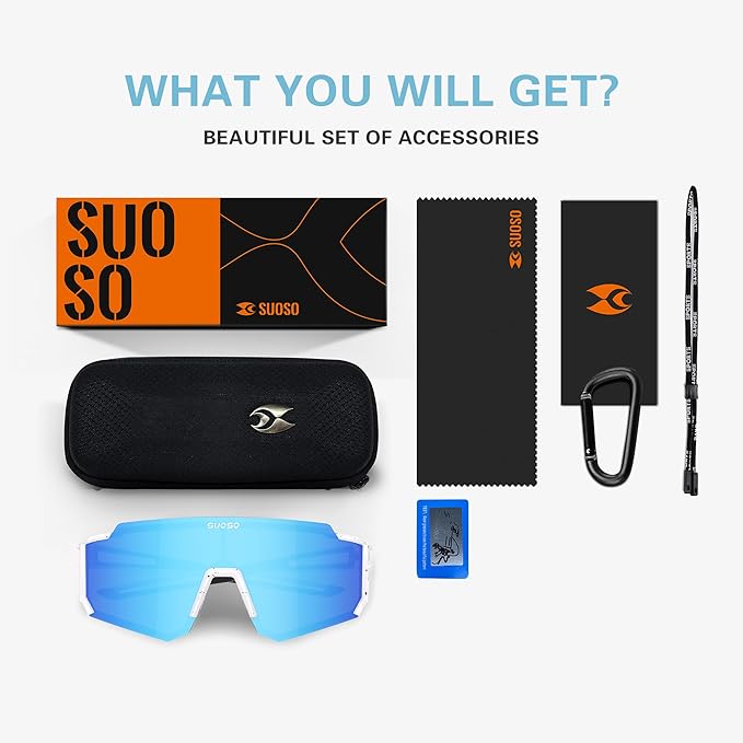 suoso Kids Polarized Sunglasses Youth Lightweight Sun glasses UV Protection Sports Sunglasses for 3-12 Boys Girls Baseball