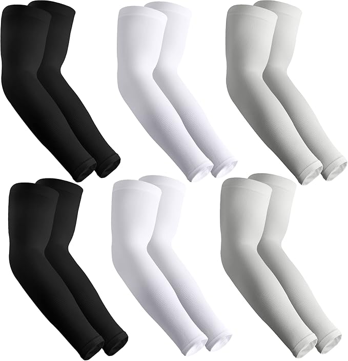 HEGCOIIE UV Sun Protection Arm Sleeves for Men & Women - Tattoo Cover Up - UPF 50 Cooling Sleeve for Golf, Cycling