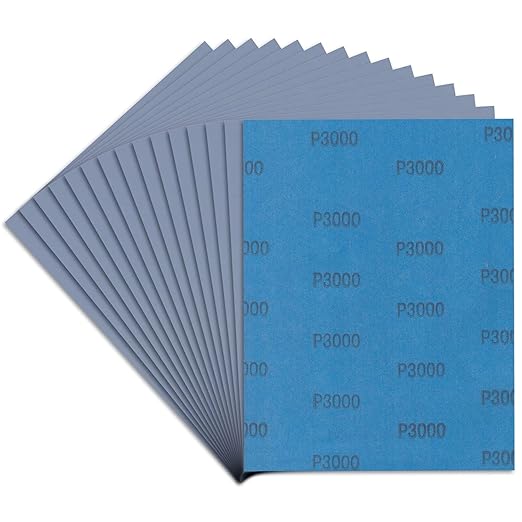 Sandpaper 3000 Grit, Wet Dry Sanding Sheets, High Performance Sand Paper by LCubro