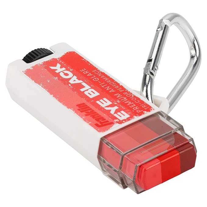 Franklin Sports Eye Black Stick - Baseball Softball + Football Eye Black for Kids + Adults - Sun Glare Reduction - Red Fusion