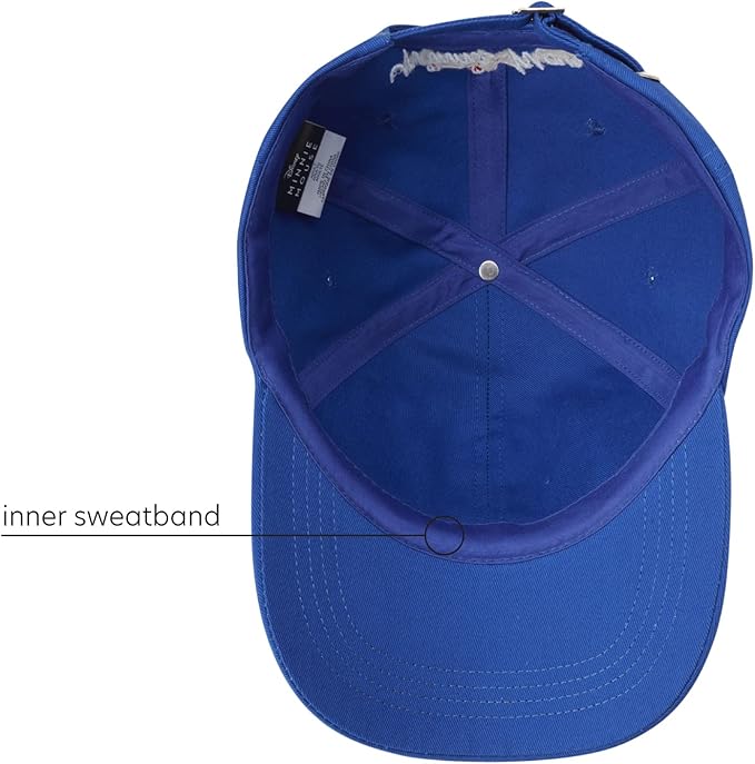 Disney Women's Baseball Cap, Minnie Mouse Adjustable Hat for Adult