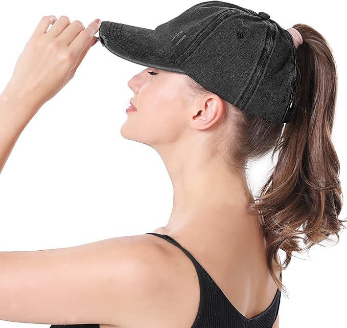 ZTL Women's High Ponytail Baseball Cap Performance Running Hat Quick Dry Mesh Sports Cap Unstructured Dad Trucker Hats