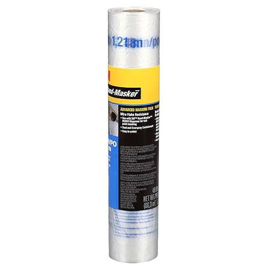3M Hand Masker Advanced Masking Film, 48 in x 180 ft, Static Cling Keeps Film - Image 3