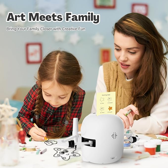 Drawing Robot for Kids with 150 Cards, Voice Interactive Educational Drawing - Image 6