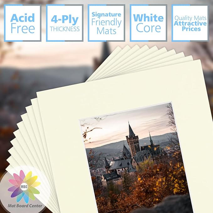 Mat Board Center, 8x10 for 5x7 Ivory Color Mats - Image 2
