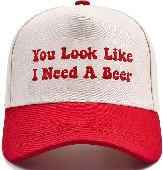 Hat Funny Embroidered Trucker Hat Adjustable Two Tone Snapback Canvas Baseball Cap for Womens