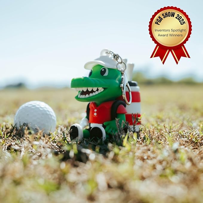 Animal Caddy Golf Tee Holder, Includes 8 Golf Tees, Fun Golf Accessory for Men & Women, Golf Gift