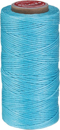 uxcell Flat Leather Sewing Waxed Thread, 140m / 153 Yards Polyester Wax String by uxcell