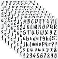 Outus 576 Pieces 8 Sheets Letters Stickers Self Adhesive Vinyl Letter Alphabet by Outus