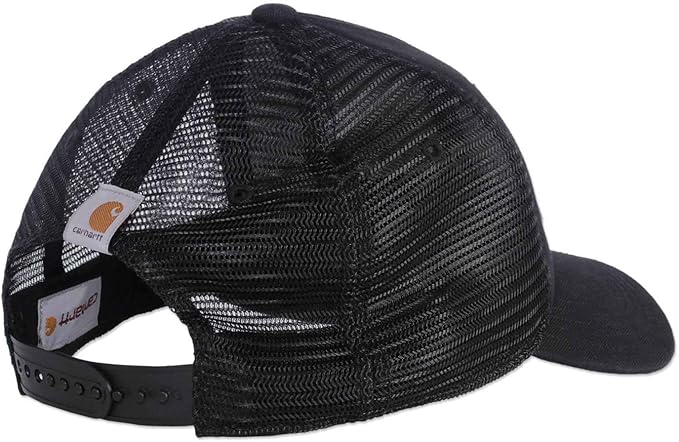 Carhartt Men's Canvas Mesh-Back Logo Graphic Cap