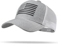 American Flag Trucker Hat - Snapback Hat, Baseball Cap for Men Women - Breathable Mesh Side, Adjustable Fit - for Casual Wear