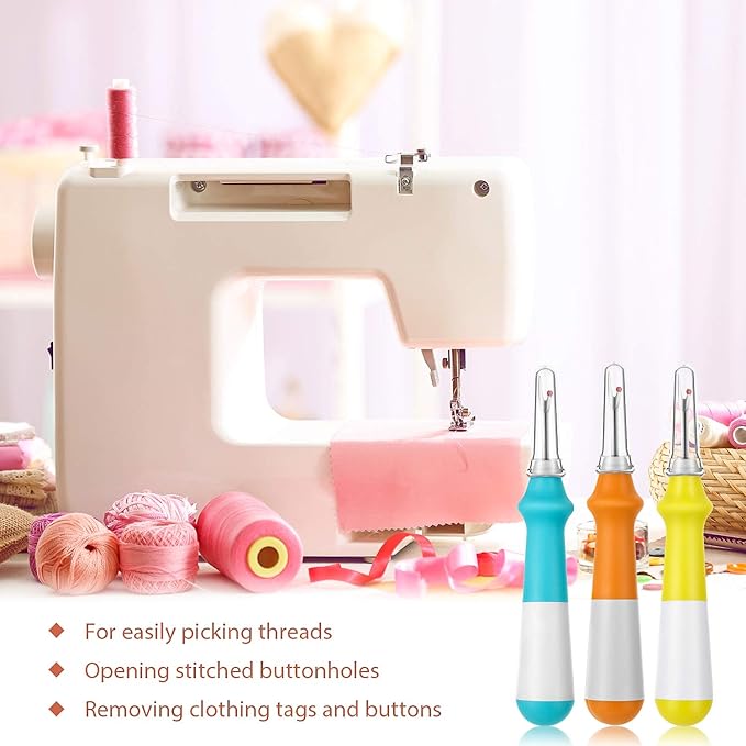 Mudder 5 Pieces Seam Ripper for Sewing Ergonomic Seam Ripper Colorful Large - Image 5