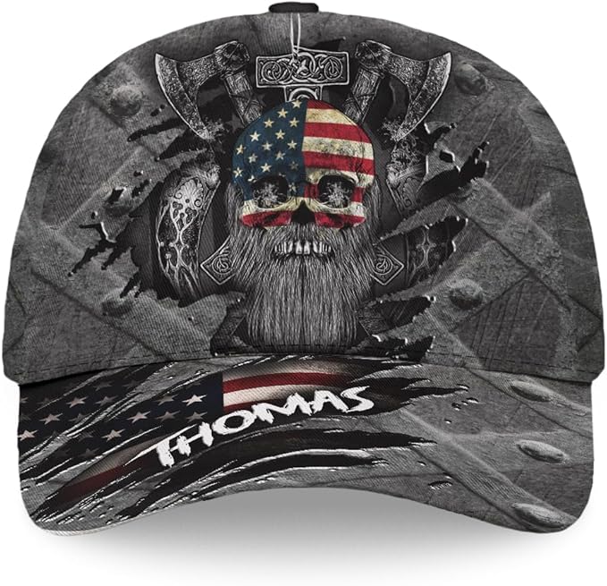 Baseball Cap for Men Women, Skull Cap for Men, Skeleton Gothic Horror Adjustable Strap Sports Soft Caps Outdoor