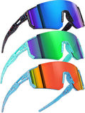 SEKKAF Youth Baseball Sunglasses Kids Sports Sunglasses for Boys Girls Softball Cycling Glasses UV400 Protection