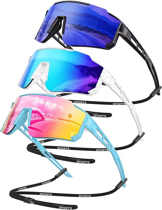 Kids Polarized Baseball Sunglasses - Youth Softball Cycling Sports Sunglasses for Boys Girls Ages 3-12 UV Protection