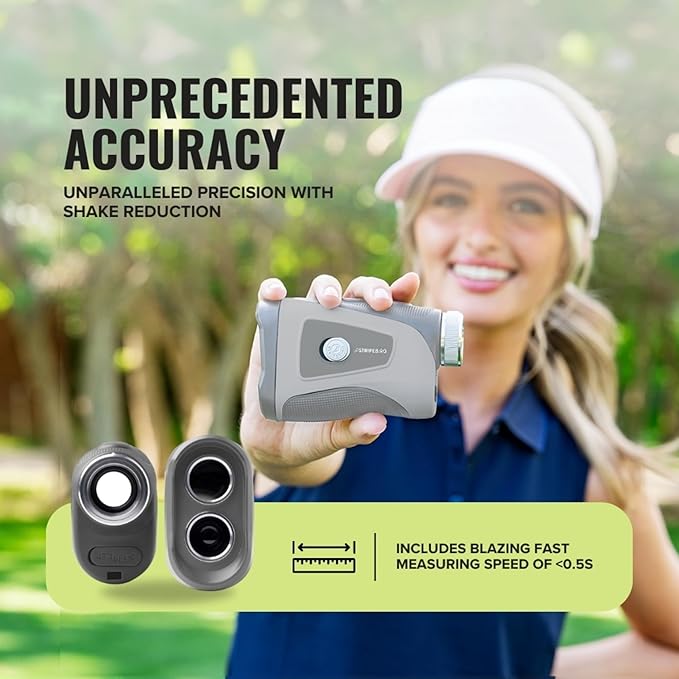 Pro Tour Golf Rangefinder with Slope - Range Finder Golf with Ultra-Strength Magnet - Laser Rangefinder with Slope Technology & Flag Pole Lock Vibration - Golf Range Finder