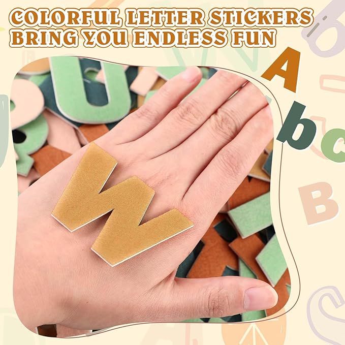 Breling 310 Pieces Felt Bulletin Board Letters Sticker - Image 4