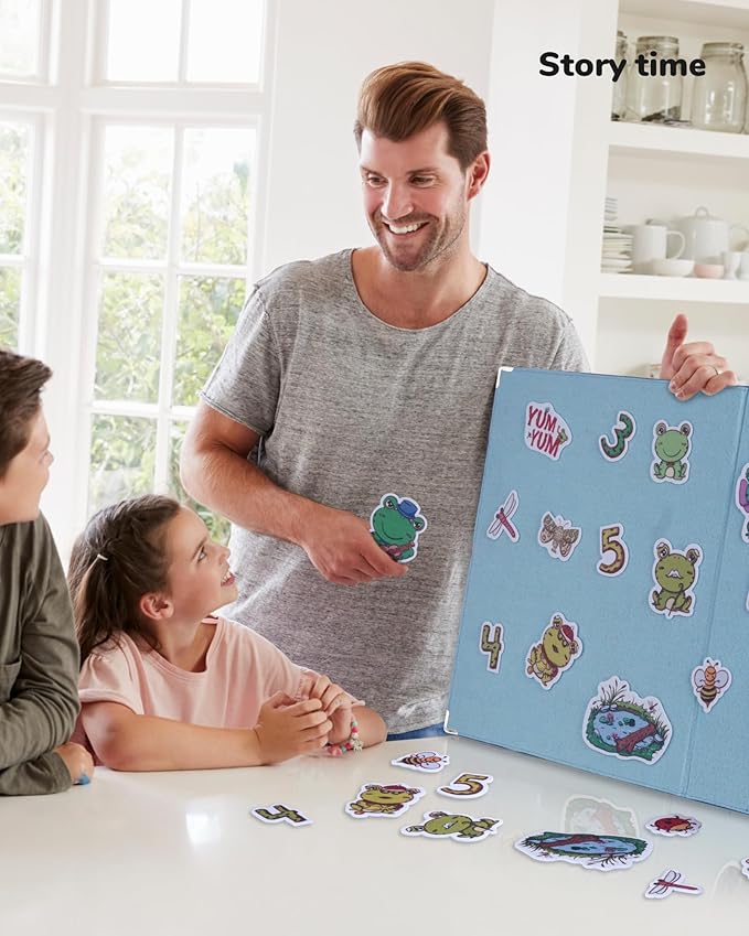 CHEFAN Foldable Felt Board for Toddlers, Freestanding Flannel Board for Kids - Image 5