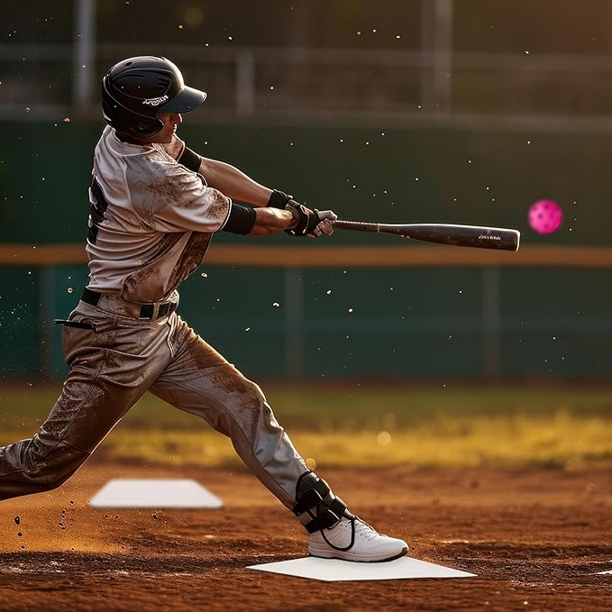 Mototo Rollable Baseball Base for Yard Practice Kit, 5 Baseball Home Plate Rubber Base with 6 Practice Soft Balls & Black Storage Bag, Throw Down Home Plate for Backyard, School Kickball, Tball