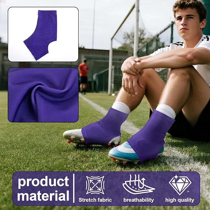 TUYUU Spats Football Cleat Covers,Youth Cleat Covers Football Keeps Dirt/Turf Debri Out,Bike Cleat Covers,Cleat Sleeves for Football Soccer Lacrosse Kids Teenagers Youths Adults.Cleat Cover