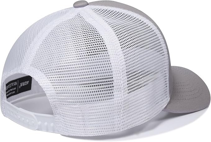 American Flag Trucker Hat, Patriotic Baseball Cap for Men & Women, Breathable Mesh Adjustable Snapback, USA Flag Patch