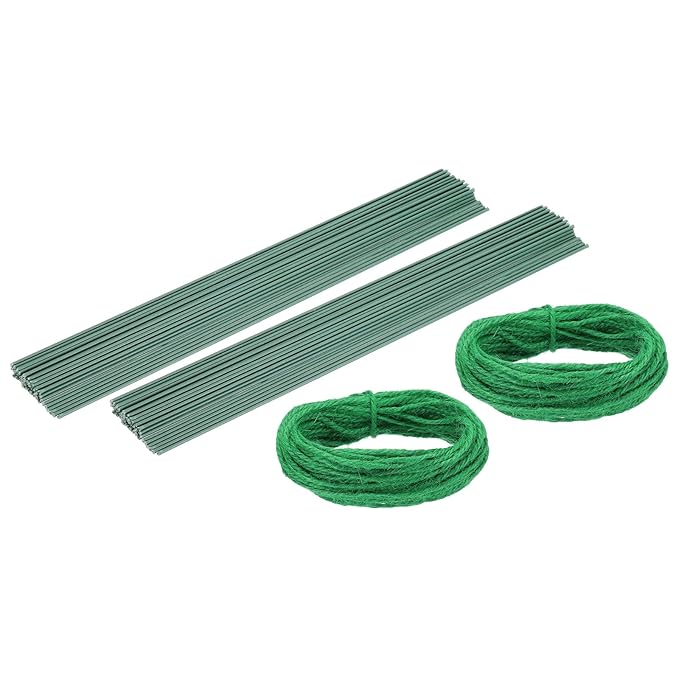 uxcell 100Pcs 2 Gauge Floral Wire, 11.81" Length Flower Stem Wires by uxcell