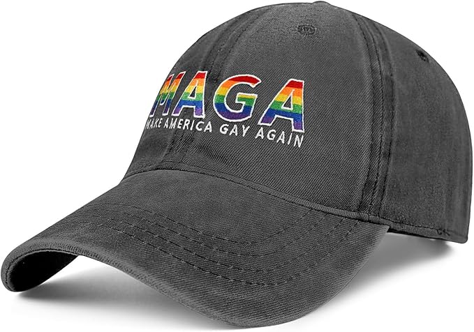 Gay Pride Rainbow Trucker Hat for Men and Women LGBT Embroidered Adjustable Washable LGBTQ Baseball Cap Gifts