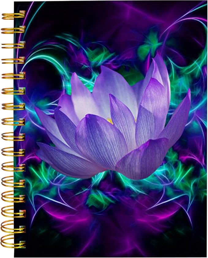 iampanda Spiral Journal Notebook, Chic Floral Strong Twin-Wire Binding by iampanda