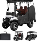 VEVOR Golf Cart Cover, Visible Full-Enclosure 2&2+2 Passenger Golf Cart, 600D Waterproof Oxford Fabric Club Car Cover Fits Most Carts Club Car, Yamaha, EZGO, Honda, PVC Coating & Windproof Hook Design