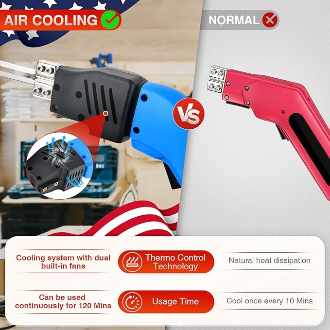 Electric Hot Knife Kit for Grooving/Sculpting/Cutting Air Cooled 200W 110-120V - Image 3