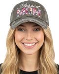 Funky Junque Distressed Vintage Baseball Cap - Embroidered Patch Women's Hat - Holiday, Lifestyle & Patriotic Designs